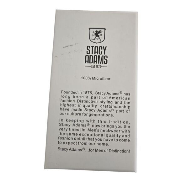 STACY ADAMS BLACK-WHITE ABSTRACT FASHION BOXED BOW TIE & POCKET SQUARE SET. - Picture 5 of 5